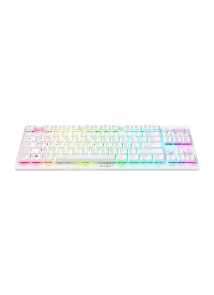 Razer Deathstalker V2 Pro TKL White Wireless Low Profile Linear Red Optical Switches 50h (RZ03-04373500-R3M1) (RAZRZ03-04373500-R3M1)