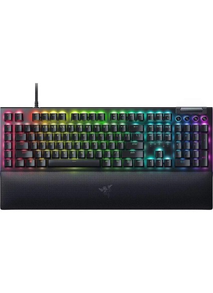 Razer Blackwidow V4 RGB Gaming Mechanical Keyboard Underglow Led Macro Green Clicky Switches (RZ03-04690100-R3M1) (RAZRZ03-04690100-R3M1)