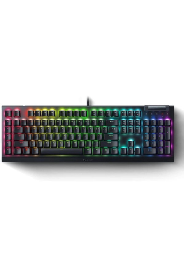 Razer Blackwidow V4 X RGB Gaming Mechanical Keyboard Macro Keys Green Clicky Switches (RZ03-04700100-R3M1) (RAZRZ03-04700100-R3M1)