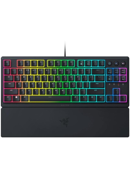 Razer Ornata V3 Tenkeyless Mecha Membrane Gaming Keyboard Low Profile UV Coated Keycaps US (RZ03-04880100-R3M1) (RAZRZ03-04880100-R3M1)