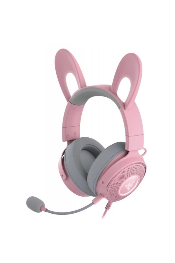 Razer Kraken Kitty V2 Pro Quartz RGB USB 7.1 Gaming Headset Kitty Bear Bunny Ears (RZ04-04510200-R3M1) (RAZRZ04-04510200-R3M1)