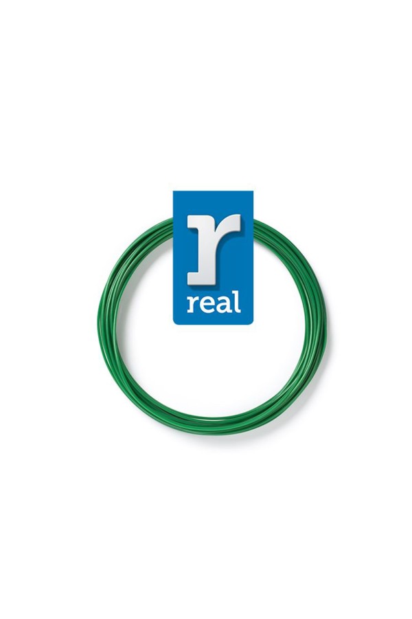 REAL PLA 3D PEN Filament Green 10 m - 1.75 mm (REAL3DPFPLAGREEN10MM175)