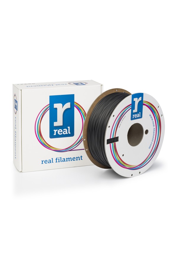 REAL RealFlex 3D Printer Filament - Black - spool of 1Kg - 1.75mm (REALBIOFLBLACK1000MM175)