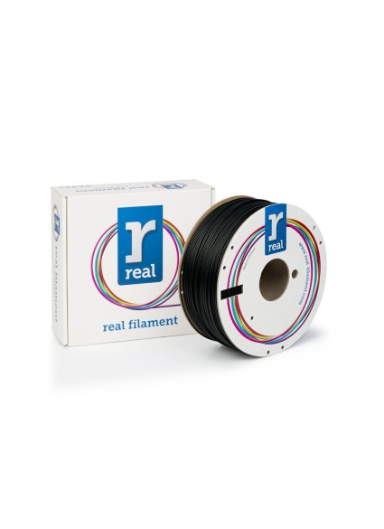REAL PC ABS 3D Printer Filament - Black - spool of 1Kg - 1.75mm (REALPCABSBLACK1000MM175)