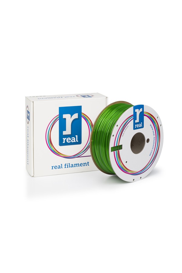 REAL PETG 3D Printer Filament - Translucent Green - spool of 1Kg - 2.85mm (REALPETGGREEN1000MM3)
