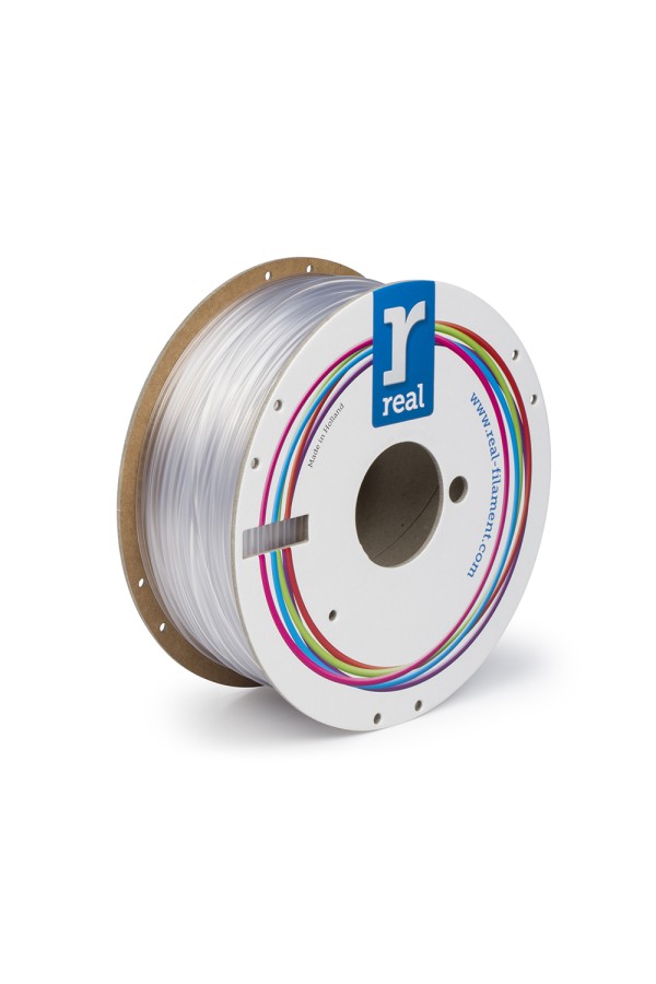 REAL PETG 3D Printer Filament - Neutral - spool of 1Kg - 2.85mm (REALPETGNEUTRAL1000MM3)