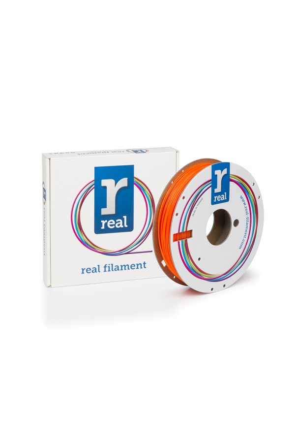 REAL PETG 3D Printer Filament - Translucent Orange - spool of 0.5Kg - 1.75mm (REALPETGORANGE500MM175)