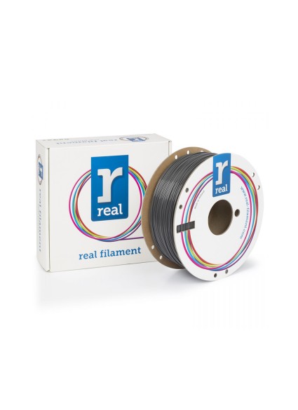 REAL PETG 3D Printer Filament - Gray - spool of 1Kg - 2.85mm (REALPETGRGRAY1000MM175)