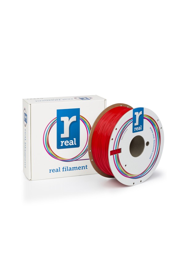 REAL PETG 3D Printer Filament - Red – spool of 1Kg - 1.75mm (REALPETGSRED1000MM175)