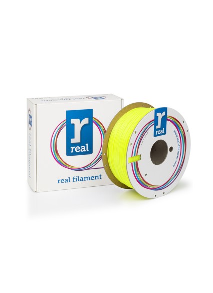 REAL PETG 3D Printer Filament - Translucent Yellow - spool of 1Kg - 1.75mm (REALPETGYELLOW1000MM175)