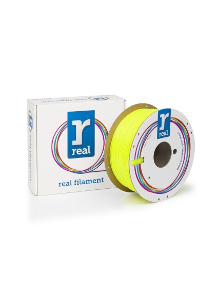 REAL PETG 3D Printer Filament - Translucent Yellow - spool of 1Kg - 2.85mm (REALPETGYELLOW1000MM300)