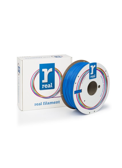 REAL PLA 3D Printer Filament - Blue - spool of 1Kg - 1.75mm (REALPLABLUE1000MM175)