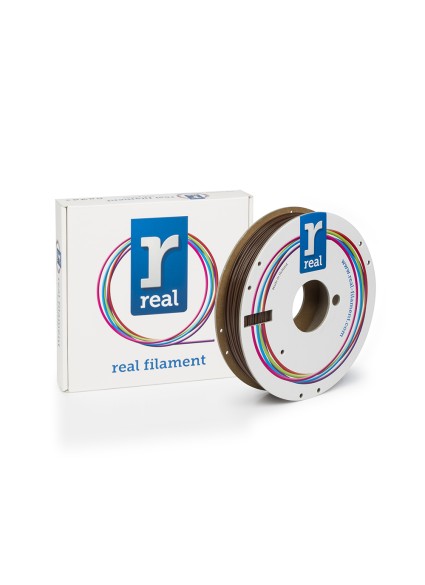 REAL PLA 3D Printer Filament - Brown - spool of 0.5Kg - 1.75mm (REALPLABROWN500MM175)