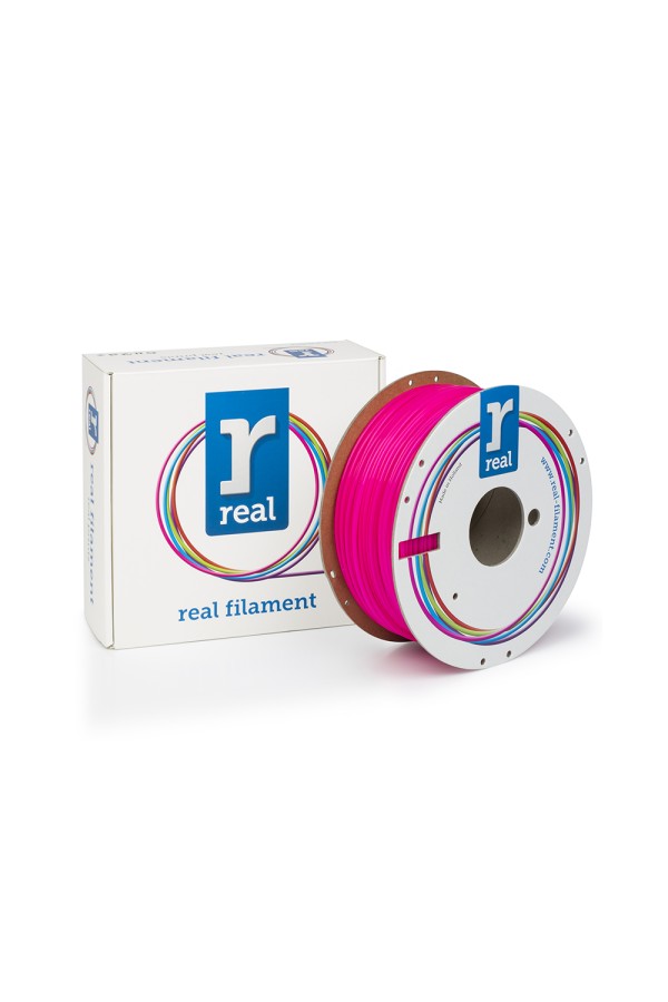 REAL PLA 3D Printer Filament - Fluorescent Pink - spool of 1Kg - 2.85mm (REALPLAFPINK1000MM285)