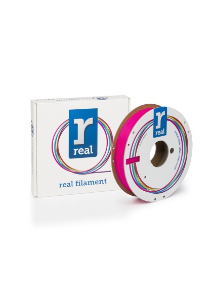 REAL PLA 3D Printer Filament - Fluorescent Pink - spool of 0.5Kg - 1.75mm (REALPLAFPINK500MM175)