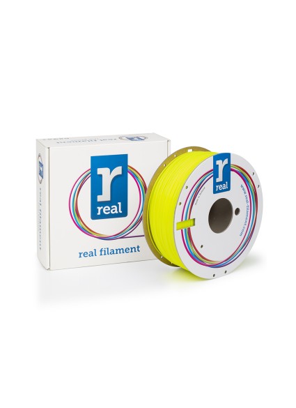 REAL PLA 3D Printer Filament - Fluorescent Yellow - spool of 1Kg - 1.75mm (REALPLAFYELLOW1000MM175)