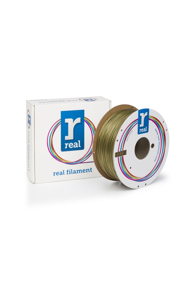 REAL PLA 3D Printer Filament - Gold - spool of 1Kg - 1.75mm (REALPLAGOLD1000MM175)