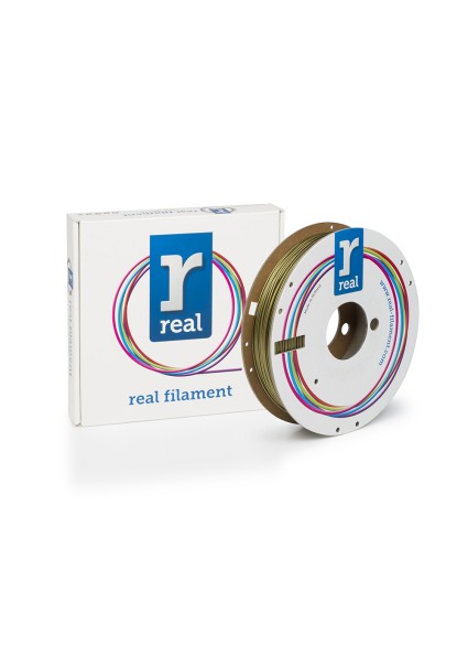 REAL PLA 3D Printer Filament - Gold - spool of 0.5Kg - 1.75mm (REALPLAGOLD500MM175)