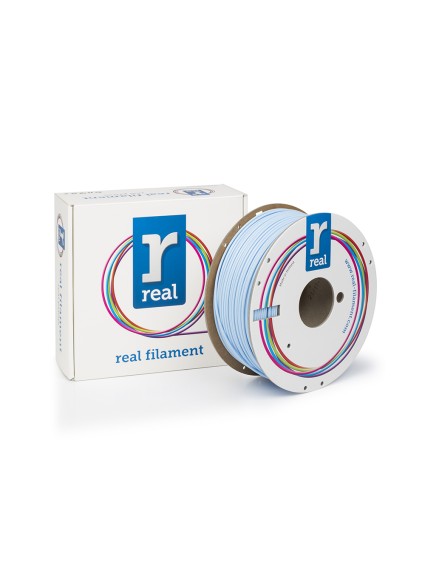 REAL PLA 3D Printer Filament - Light Blue - spool of 1Kg - 2.85mm (REALPLALBLUE1000MM3)