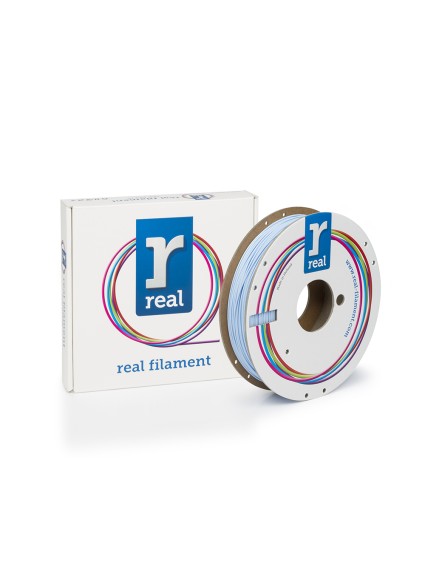 REAL PLA 3D Printer Filament - Light blue - spool of 0.5Kg - 1.75mm (REALPLALBLUE500MM175)