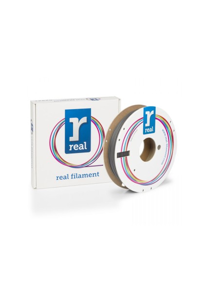 REAL PLA Matte 3D Printer Filament - Black - spool of 0.5Kg - 1.75mm (REALPLAMATTEBLACK500MM175)