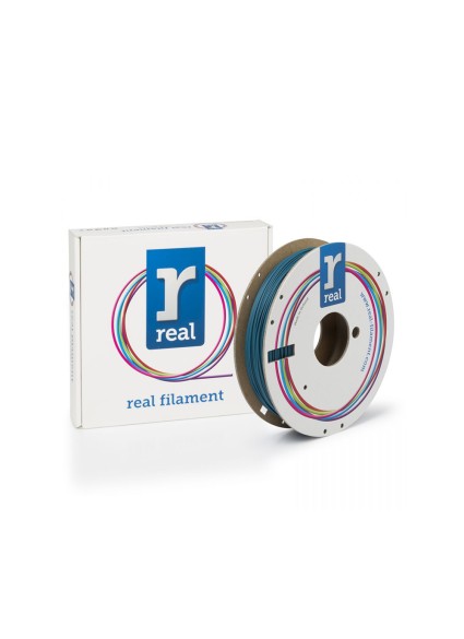 REAL PLA Matte 3D Printer Filament - Indigo Blue - spool of 0.5Kg - 1.75mm (REALPLAMATTEBLUE500MM175)