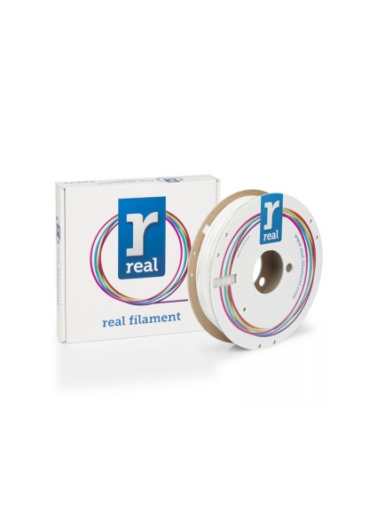 REAL PLA Matte 3D Printer Filament - White - spool of 0.5Kg - 1.75mm (REALPLAMATTEWHITE500MM175)