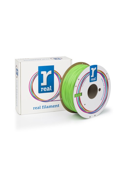 REAL PLA 3D Printer Filament - Nuclear green - spool of 1Kg - 1.75mm (REALPLANGREEN1000MM175)