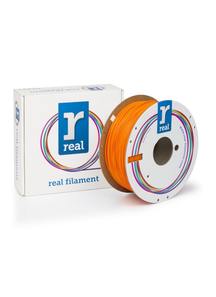 REAL PLA 3D Printer Filament - Orange - spool of 1Kg - 1.75mm (REALPLAORANGE1000MM175)