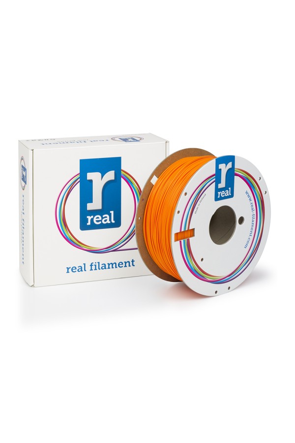 REAL PLA 3D Printer Filament - Orange - spool of 1Kg - 1.75mm (REALPLAORANGE1000MM175)