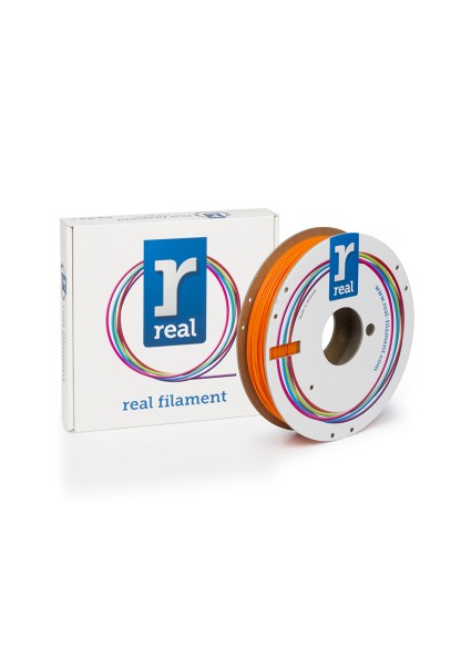 REAL PLA 3D Printer Filament - Orange - spool of 0.5Kg - 1.75mm (REALPLAORANGE500MM175)