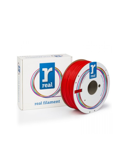 REAL PLA 3D Printer Filament - Red- spool of 1Kg - 2.85mm (REALPLAPRORED1000MM285)