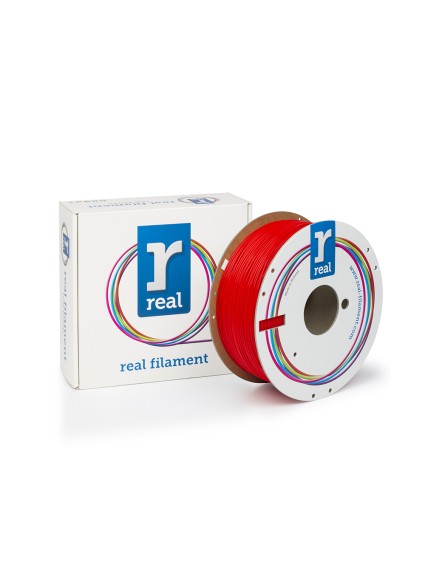 REAL PLA 3D Printer Filament - Red - spool of 1Kg - 1.75mm (REALPLARED1000MM175)