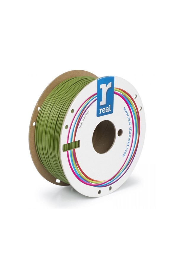 REAL PLA Recycled 3D Printer Filament - Green - spool of 1Kg - 1.75mm (REALPLARGREEN1000MM175)