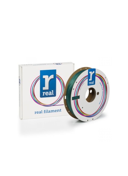 REAL PLA Sparkle 3D Printer Filament - Sparkle Emerald Green - spool of 0.5Kg - 1.75mm (REALPLASPRKGREEN500MM175)