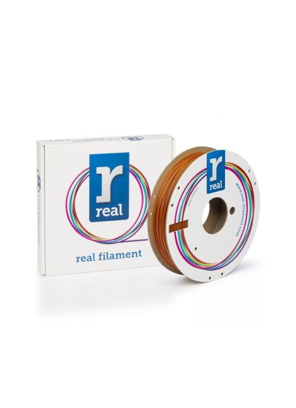 REAL PLA Sparkle 3D Printer Filament - Sparkle Quartz Orange - spool of 0.5Kg - 1.75mm (REALPLASPRKORANGE500MM175)