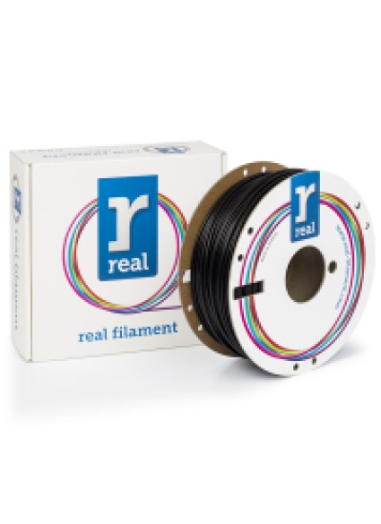 REAL PLA Tough 3D Printer Filament - Black - spool of 1Kg - 2.85mm (REALPLATBLACK1000MM285)
