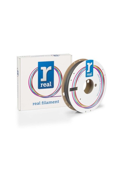 REAL PLA 3D Printer Filament -Black- spool of 0.5Kg - 2.85mm (REALPLATBLACK500MM285)