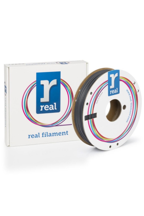 REAL PLA Tough 3D Printer Filament - Gray - spool of 0.5Kg - 1.75mm (REALPLATGRAY500MM175)