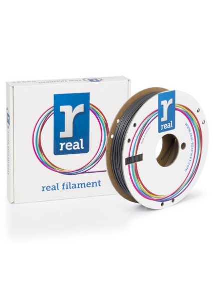 REAL PLA 3D Printer Filament - Gray- spool of 0.5Kg – 2.85mm (REALPLATGRAY500MM285)