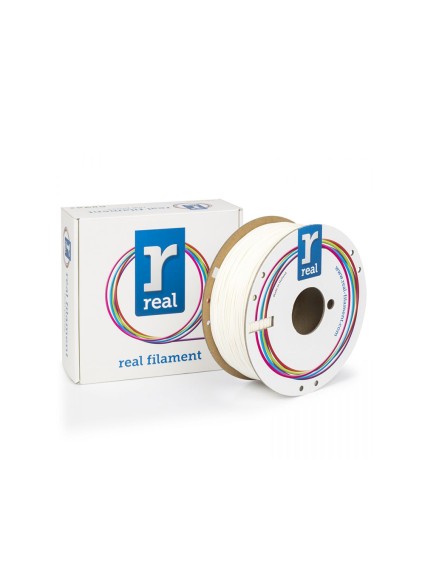 REAL PLA Tough 3D Printer Filament - White - spool of 1Kg - 1.75mm (REALPLATWHITE1000MM175)