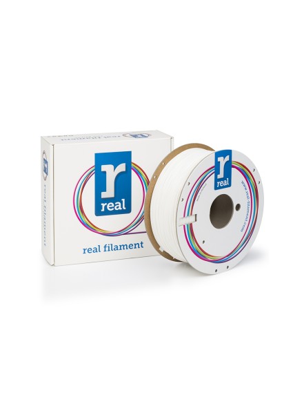 REAL PLA 3D Printer Filament - White - spool of 1Kg - 1.75mm (REALPLAWHITE1000MM175)