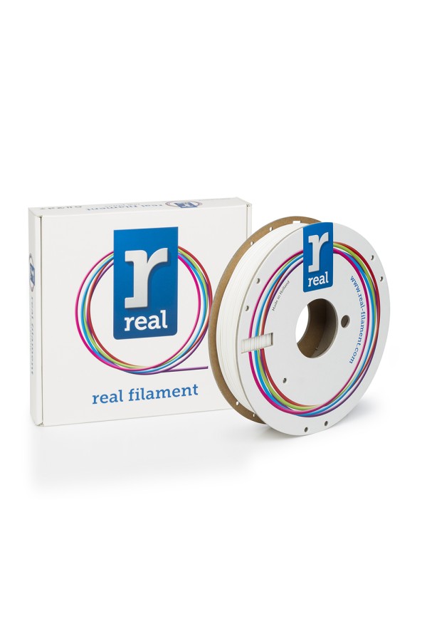 REAL PLA 3D Printer Filament - White - spool of 0.5Kg - 1.75mm (REALPLAWHITE500MM175)