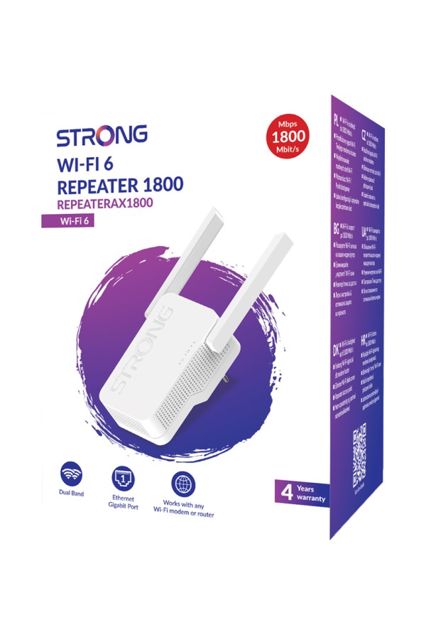 STRONG WiFi Extender REPEATERAX1800, WiFi 6, 1800Mbps