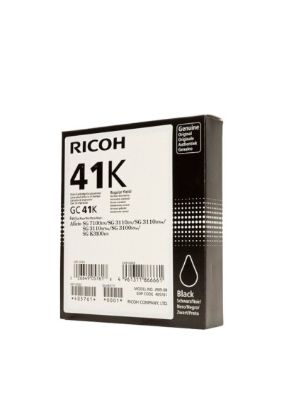 RICOH AFICIO SG3100 SERIES INK BLACK  (2.5k) (405761) (RICGC41K)