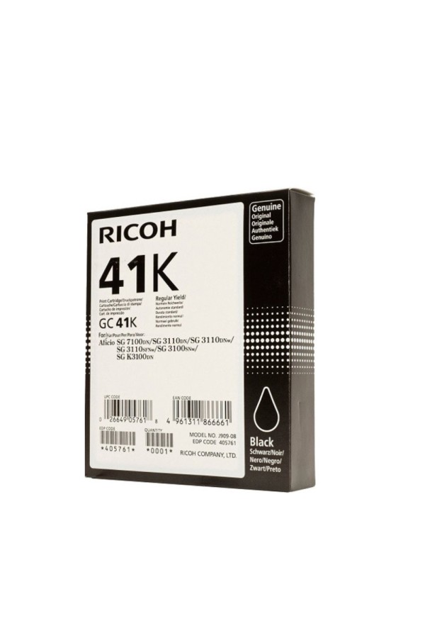 RICOH AFICIO SG3100 SERIES INK BLACK  (2.5k) (405761) (RICGC41K)