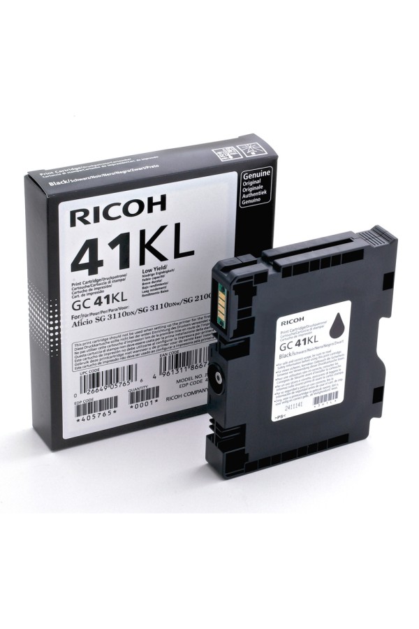 RICOH GC 41KL GEL INK BLACK 600p (GC-41KL)  (405765) (RICGC41KL)