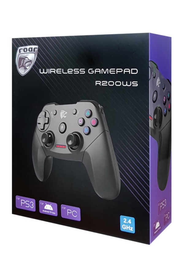 ROAR ασύρματο gamepad R200WS, με vibration, PC, PS3 & Android TV box