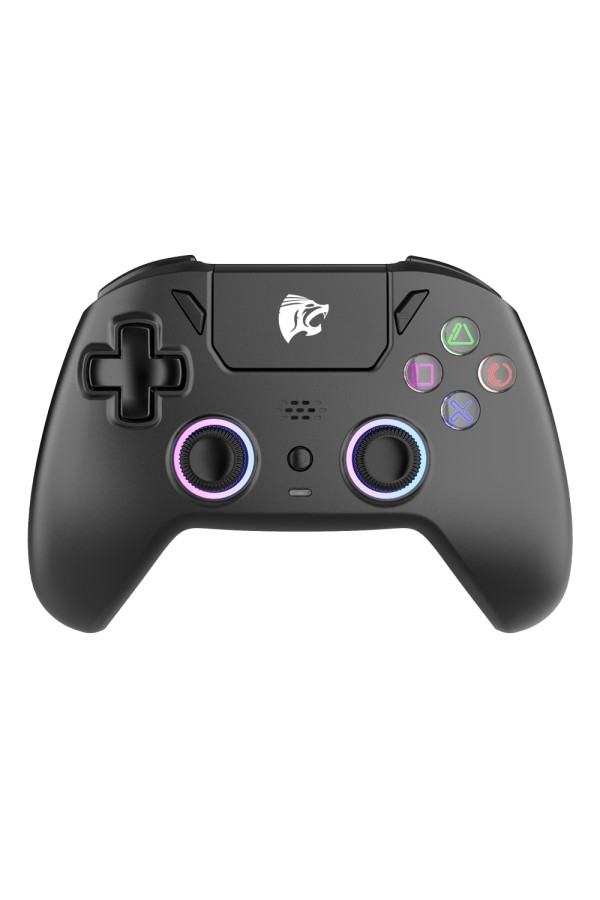 ROAR ασύρματο gamepad RR-0023, Switch/PS4/PC/iOS/Android, Bluetooth, μαύρο