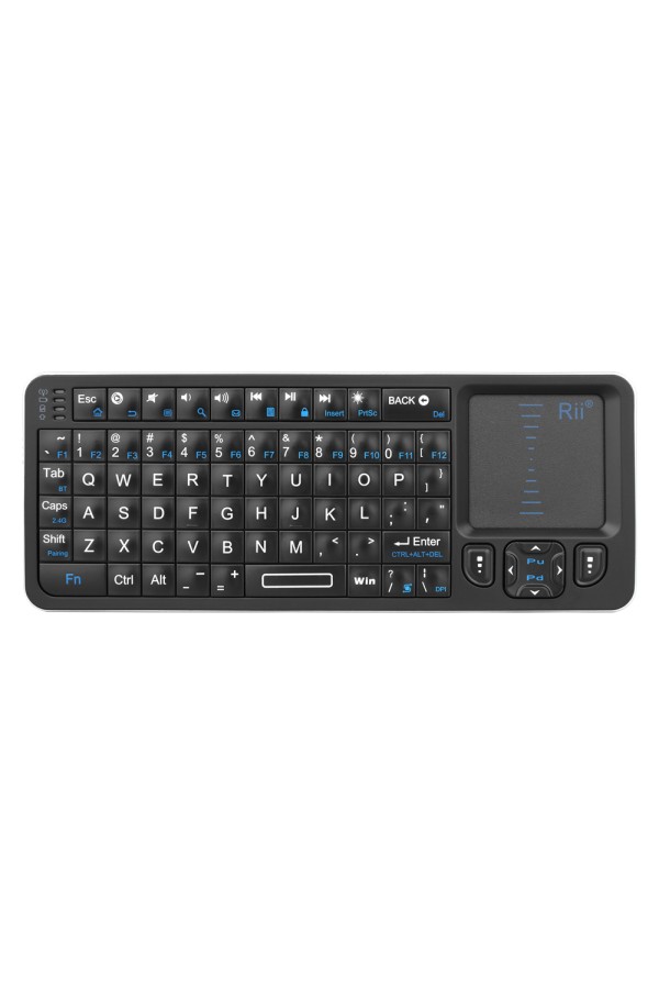 RIITEK ασύρματο mini πληκτρολόγιο K06, backlit, Bluetooth/2.4GHz, μαύρο